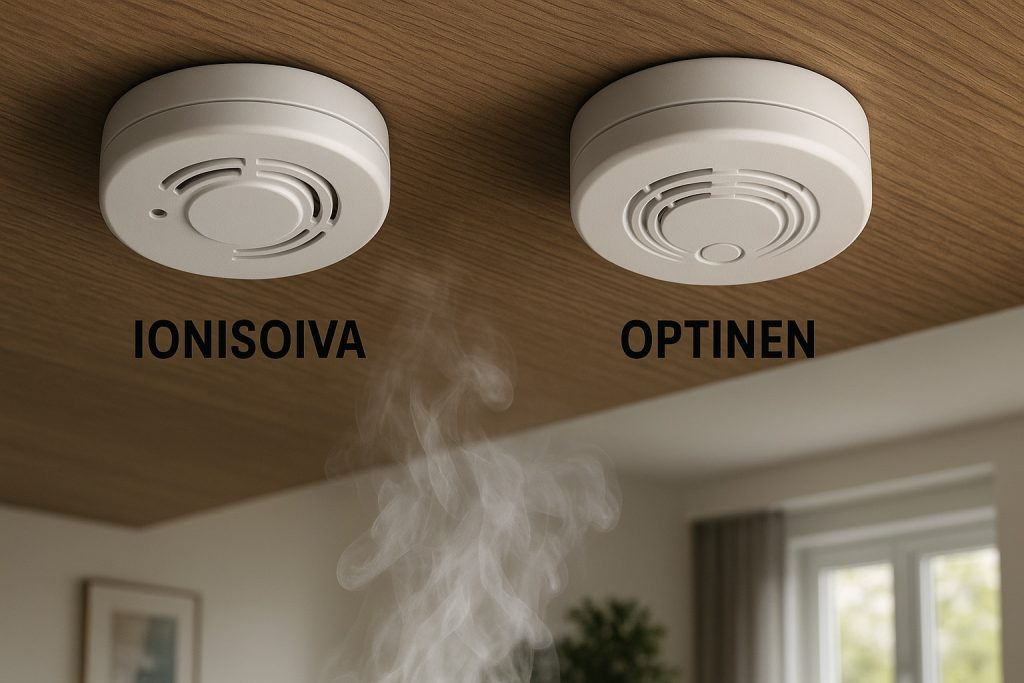 ionisoiva ja ooptinen palovaroitin