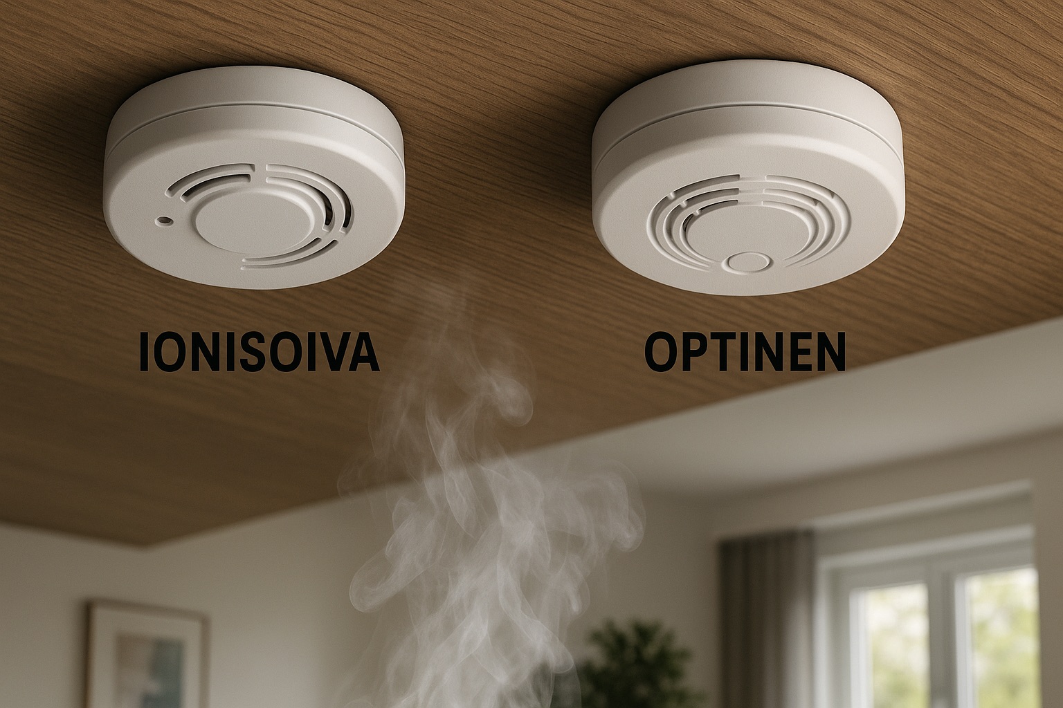 ionisoiva ja ooptinen palovaroitin