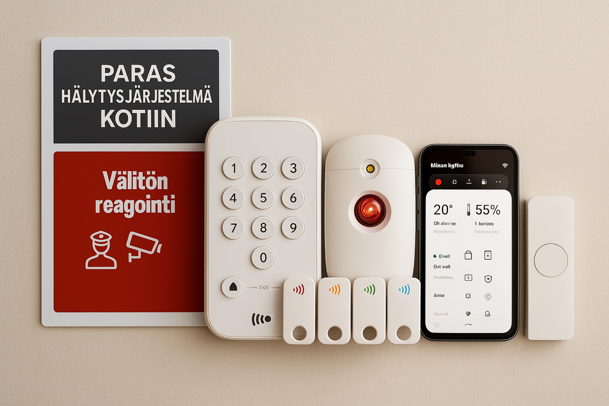 Paras hälytysjärjestelmä kotiin 2025 | Sector alarm vs verisure vs kuukausimaksuton itseasennettu hälytysjärjestelmä